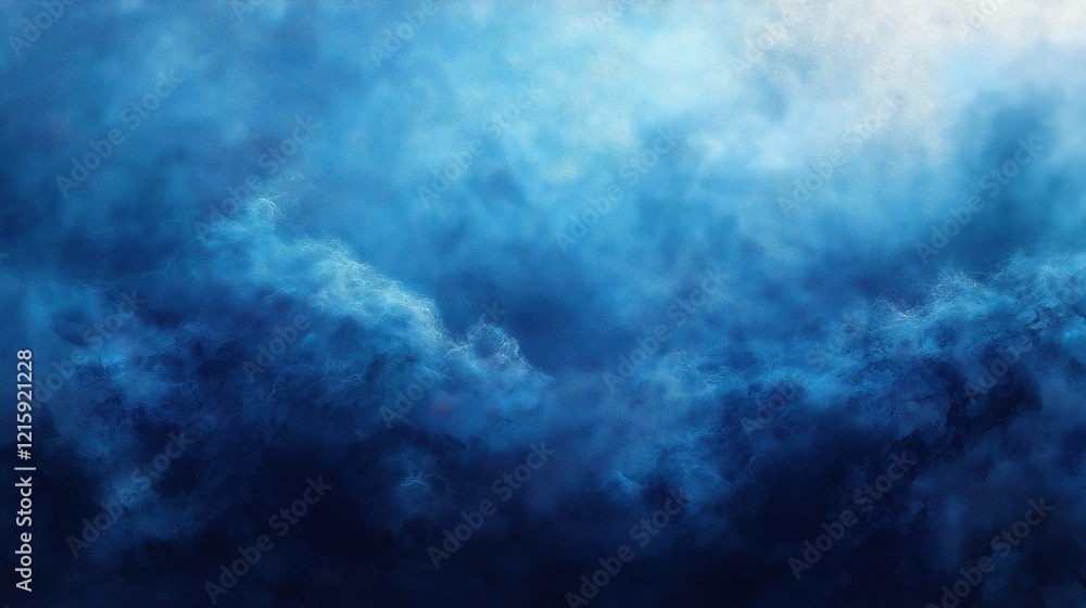 Fototapeta premium A blue sky with white clouds and a splash of blue