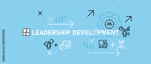 Leadership development concept highlighting leadership training corporate mentoring succession planning leader advancement and professional growth for organizational growth and skill development