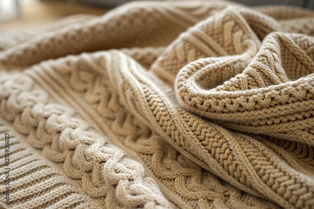 Soft Lighting Illuminating the Texture of Knitted Fabric Soft Lighting Illuminating the Texture of Knitted Fabric