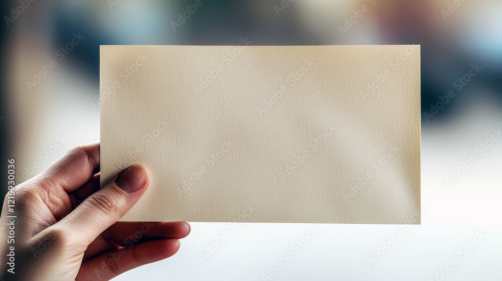 Obraz premium Blank Beige Paper Mockup: Elegant, Simple, and Clean Design