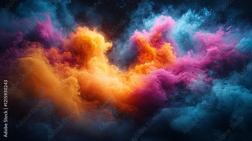 Cosmic Nebula: A Symphony of Color and Light Cosmic Nebula: A Symphony of Color and Light