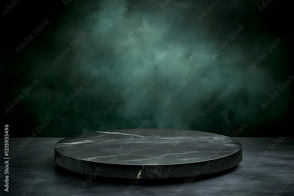 Dark Marble Platform 3D Render Dark Marble Platform 3D Render