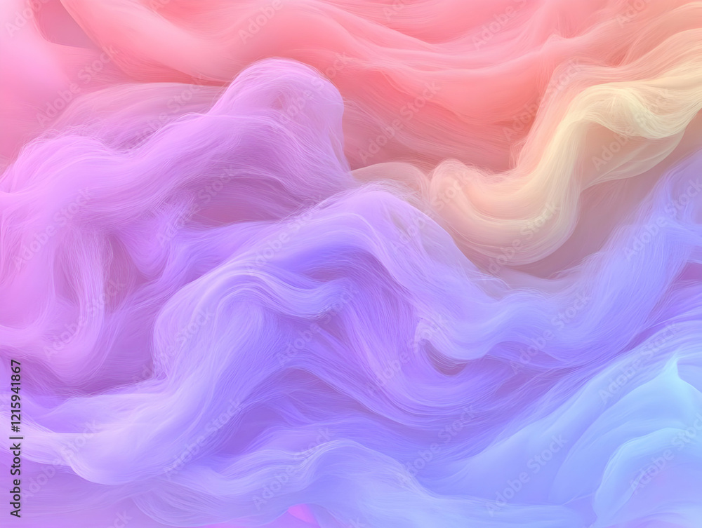Obraz premium Abstract Pastel Wave Background Illustration