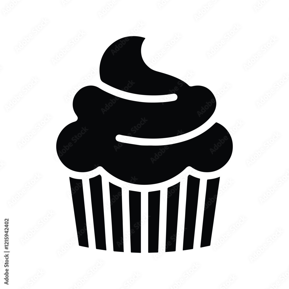 Cupcake Icon. Sweet Cake Illustration. Vector Illustration. Cupcake Icon. Sweet Cake Illustration. Vector Illustration.