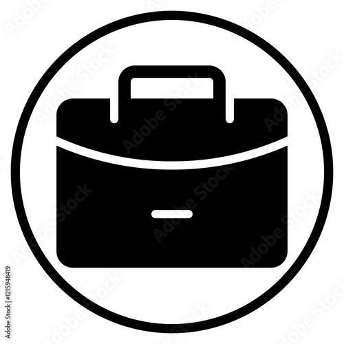 briefcase glyph icon