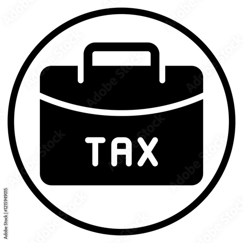 tax glyph icon