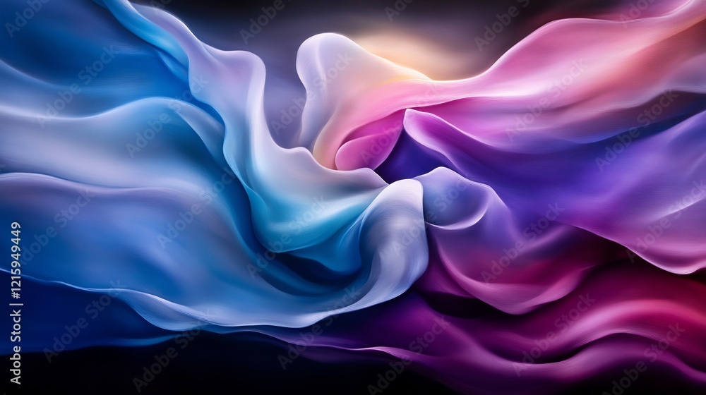 Fototapeta premium Abstract Swirling Colors: A Symphony of Hues