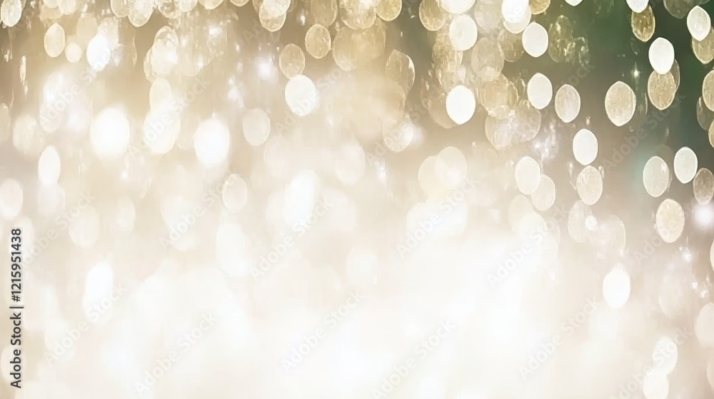 Sparkling Golden Bokeh Lights Festive Background Sparkling Golden Bokeh Lights Festive Background