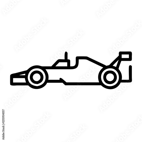 formula one car icon design