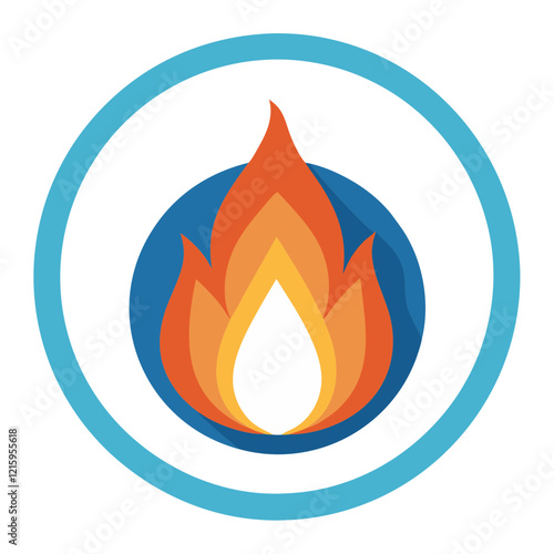 gas flame icon design