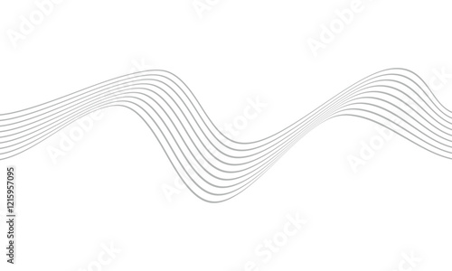 abstract trendy grey wavy lines design perfect for background.