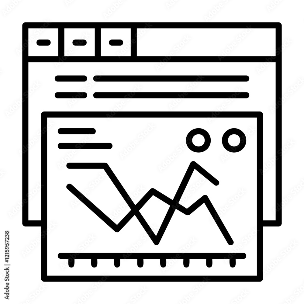 Competition analysis Outline Style Icon Competition analysis Outline Style Icon