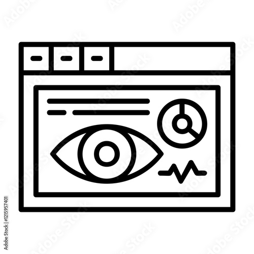 Impressions Outline Style Icon