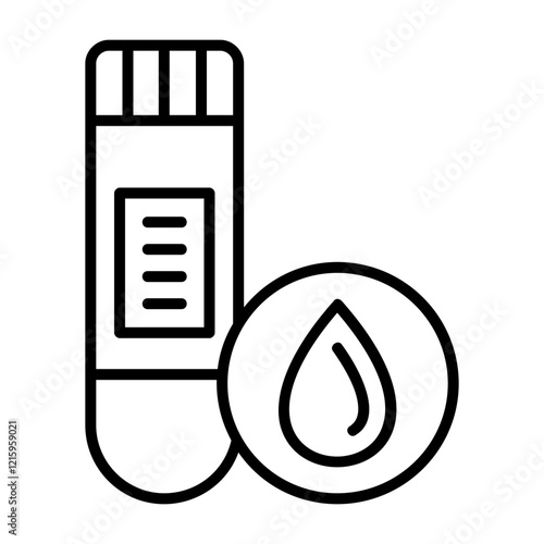 Blood test Outline Style Icon