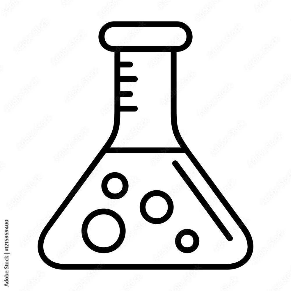 Flask Outline Style Icon Flask Outline Style Icon