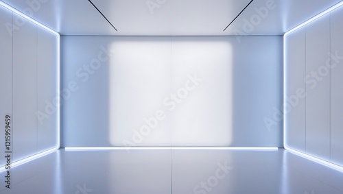 Wallpaper Mural Futuristic and clean stage blank center background Torontodigital.ca