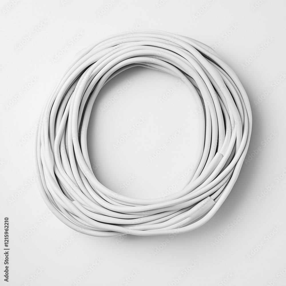 Power Cable Carefully Arranged on a Coil for Safe and Easy Use Power Cable Carefully Arranged on a Coil for Safe and Easy Use