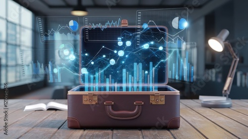 A digital illustration of a chart displayed on a computer screen