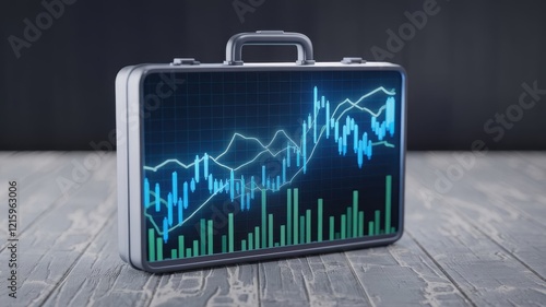 A digital illustration of a chart displayed on a computer screen