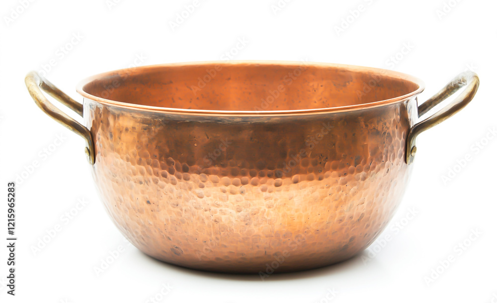 Copper pot isolated on a white background. Copper pot isolated on a white background.