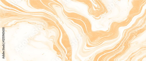 Vector abstract gold and white marble acrylic liquid surfaces texture design.