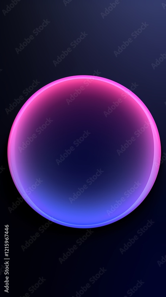 Fototapeta premium digital technology pink blue gradient abstract circle poster background
