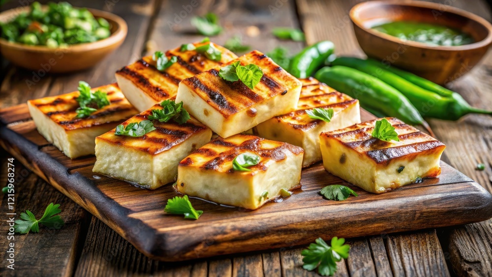Savor succulent grilled paneer: vibrant images highlight this Indian cheese's deliciousness. Savor succulent grilled paneer: vibrant images highlight this Indian cheese's deliciousness.
