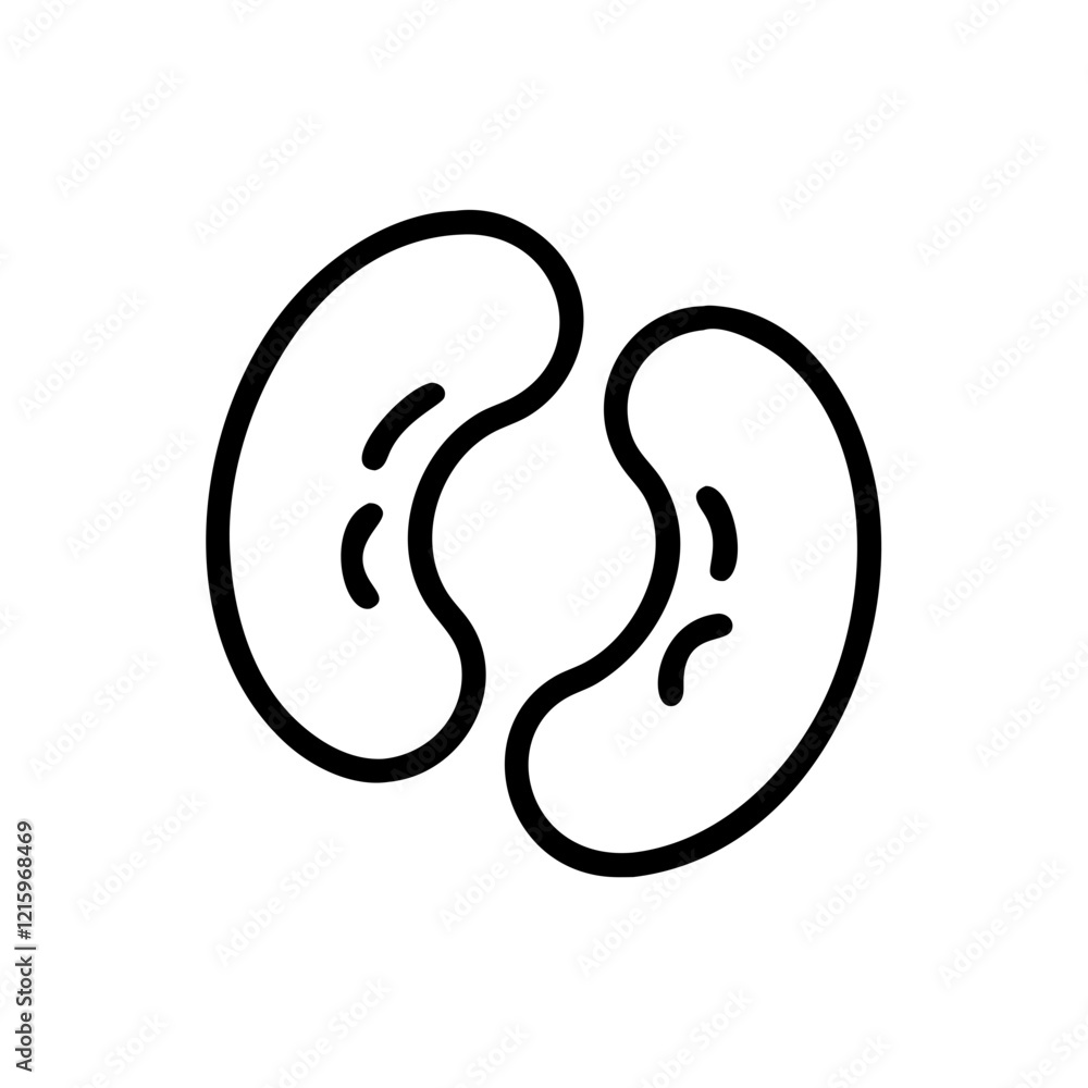 Fototapeta premium kidney beans icon design