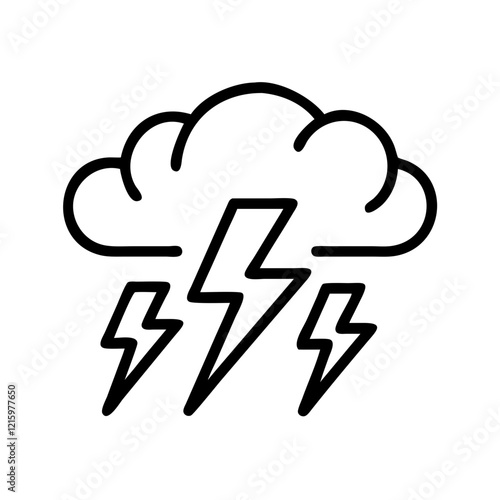 lightning icon design