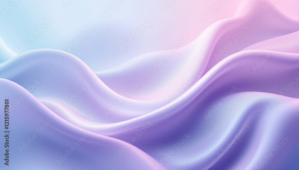 Obraz premium Abstract Background Abstract Pastel Silk Drape: A Dreamy Lavender and Blue Textile Texture