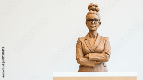 Sculptural Portrait: A clay...