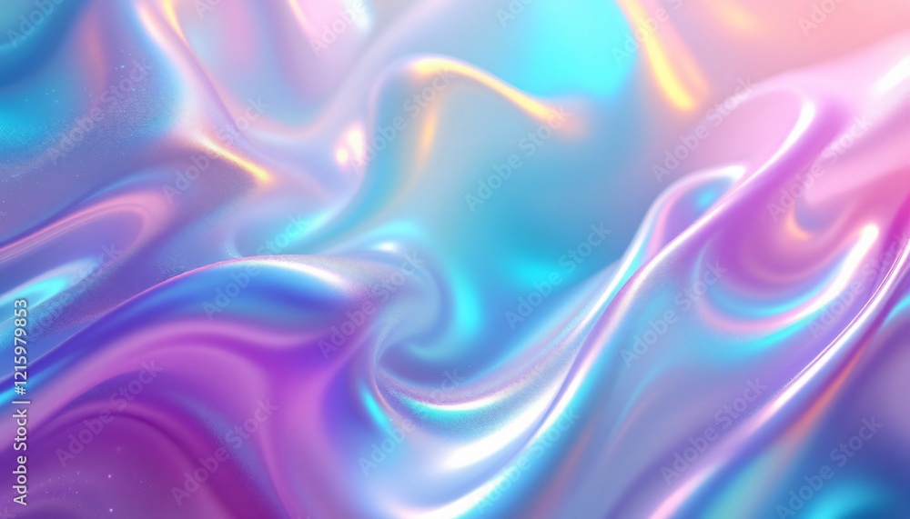 Abstract Background Abstract Pastel Iridescent Liquid Swirls: A Dreamy Digital Art Background