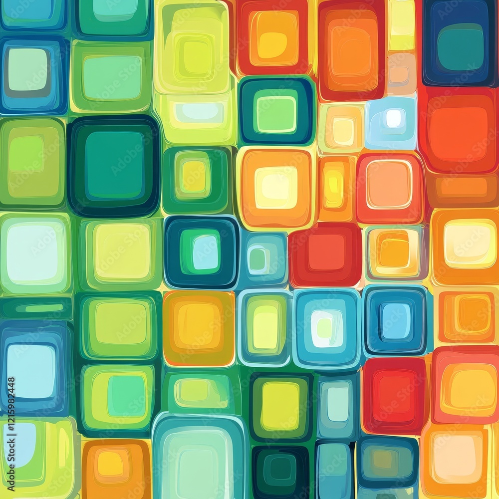 Illustration of abstract texture with squares., Generative AI Illustration of abstract texture with squares., Generative AI