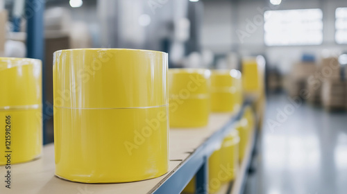 Yellow Packaging Rolls in F...