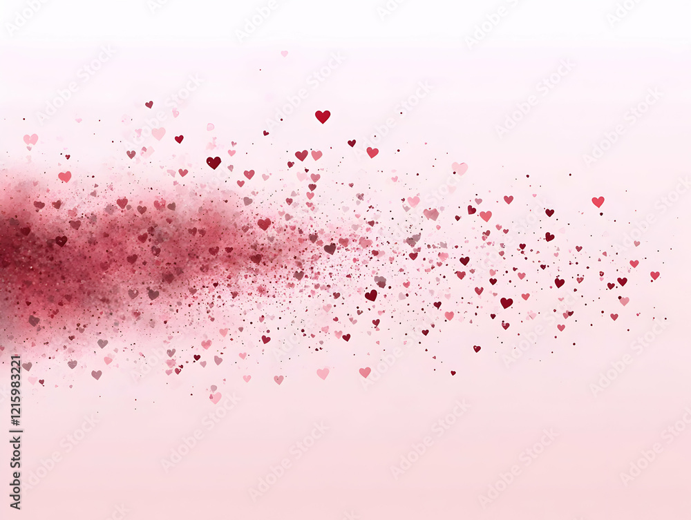 Pink Heart Burst Abstract Background Pink Heart Burst Abstract Background