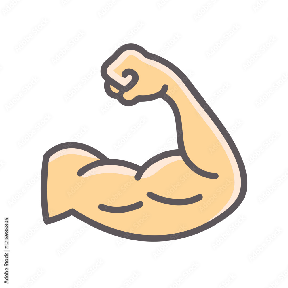 Obraz premium muscle icon design