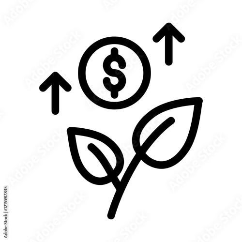 investment up outline style