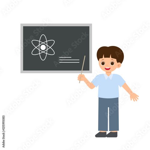 Science Class Teacher Presenting Science Lesson