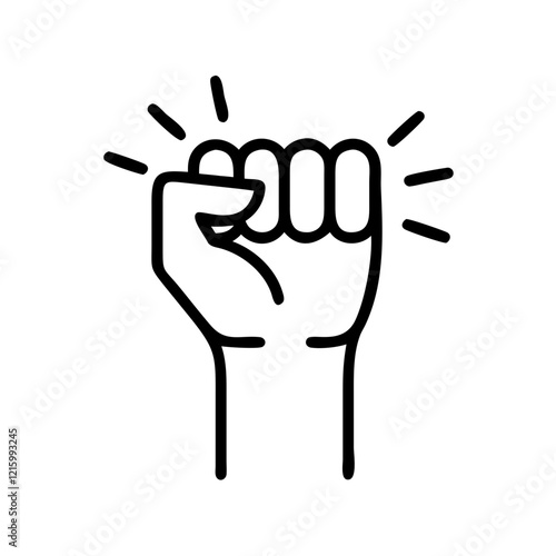 protest fist icon design