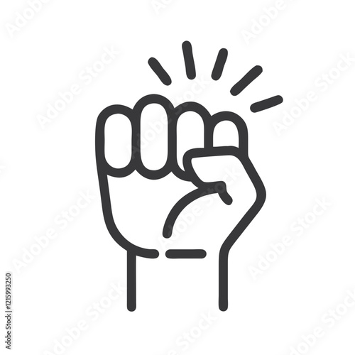 protest fist icon design