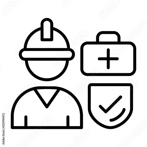 Occupational Health Outline Style Icon