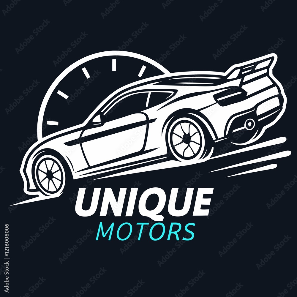 Fototapeta premium Car company brand, Auto repair service logo design