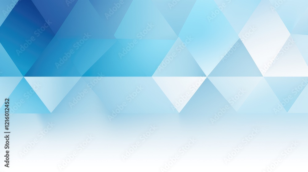 Naklejka premium Abstract blue geometric background with triangles for design or presentation purposes.