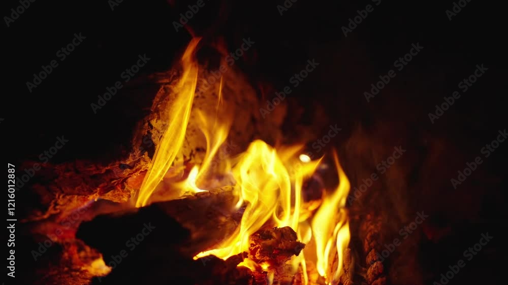 Bonfire for BBQ. Campfire fire at night. Cozy campfire in camp. Glowing campfire. Camping lifestyle. Bonfire night sparks. Camping bonfire. Burning flames. Burning fire for barbecue Bonfire for BBQ. Campfire fire at night. Cozy campfire in camp. Glowing campfire. Camping lifestyle. Bonfire night sparks. Camping bonfire. Burning flames. Burning fire for barbecue