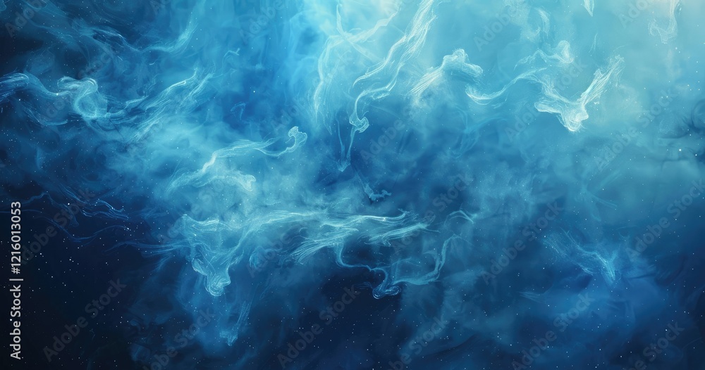 A swirling blue nebula with ethereal wisps and cosmic depth. A swirling blue nebula with ethereal wisps and cosmic depth.
