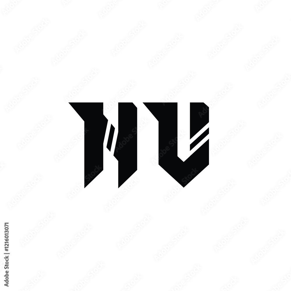 NV monogram logo design letter text name symbol monochrome logotype alphabet character simple logo NV monogram logo design letter text name symbol monochrome logotype alphabet character simple logo