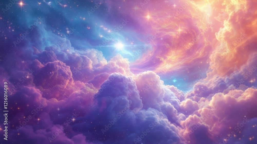 animated colorful cloud background animation looping seamless