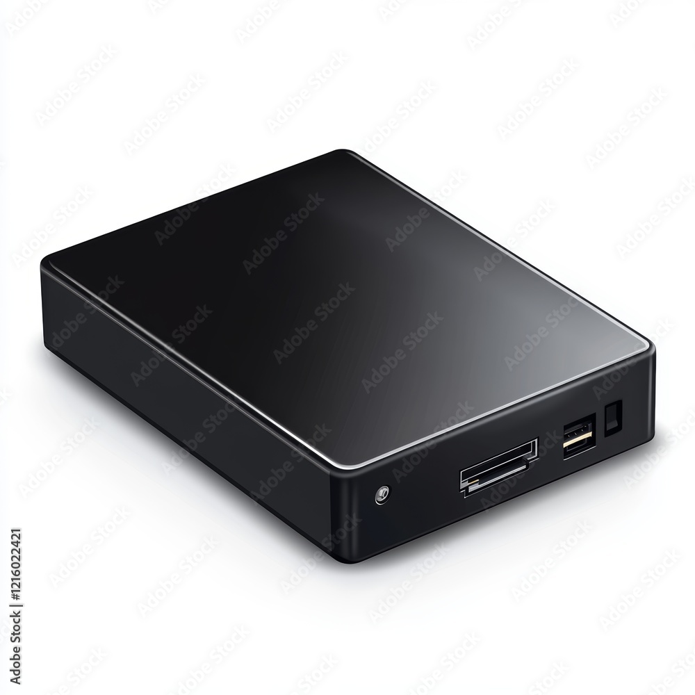Black External Hard Drive. Black External Hard Drive.