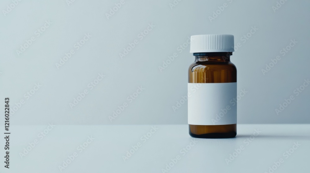 A close-up of a bottle of prescription medication with a clear label on a white surface, surrounded by a simple, clean background A close-up of a bottle of prescription medication with a clear label on a white surface, surrounded by a simple, clean background