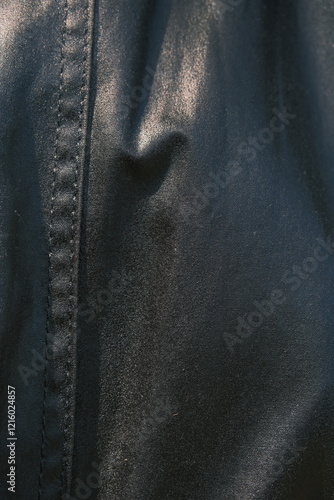 British Wax Cotton Jacket texture and stitches